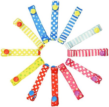 おもちゃホルダー ベビーカー用 赤ちゃんのおもちゃストラップ おしゃぶりホルダー マルチストラップ 落下防止紐 柔らか素材 2段階の長さ調節可能 不同柄6本組 Type 1