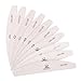 MAKARTT Zebra Nail File Washable Double Sided Emery Board 10 Pieces 100 180 Grit