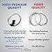 30 oz Pack of 2 Replacement Lids for Tumblers - 3.7 Inch Diameter - Spill Proof Lids, Fits Tumblers, Tumbler Lid Replacement, No Leak Design, Splash Resistant - Black