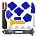 Caulking Tool Kit, Wobe Caulking Tools Silicone Sealant Finishing Tool Grout Scraper Caulk Remover Caulk Nozzle Caulk Caps 5 Replaceable Pads for Bathroom Kitchen Sealing (Blue)
