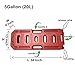 SXMA 20L Portable Gasoline Diesel Fuel Tank with Refueling Pipe 5 Gallon SUV ATV Motorcycle Scooter Car Tanks Jerrycan (red)