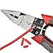 Big Needle Nose Pliers 8-Inch Industrial Multi-Tool Pliers with Wire Stripper/Crimper/Cutter Function, NEWACALOX Heavy Duty Plier
