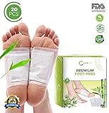 Foot pads - premium quality pads, foot care, relieve stress and pain with 100% natural organic foot detox pads,helps weight loss, remove impurities, improve sleep, aromatherapy. [20 pcs] by Clensin