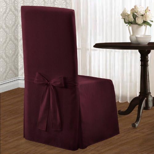United Curtain Metro Dining Room Chair Cover, 19 by 18 by 39-Inch, Burgundy