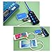 WOVTE 4 Ports USB 3.0 Hub with Individual Power Switches and LEDs included 5V/2A Power Adapter for PC Computer Laptop Black