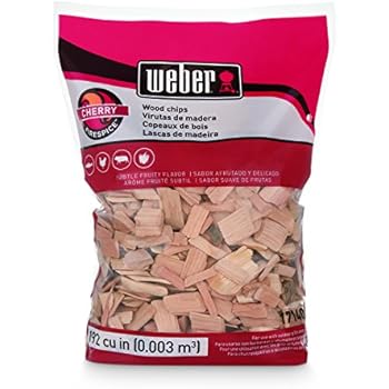 Weber Cubic Meter Stephen Products 17140 Cherry Wood Chips, 192 cu. in. (0.003 cub, 2 lb