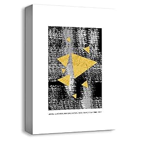 NWT Canvas Wall Art Abstract Geometric Free Life...