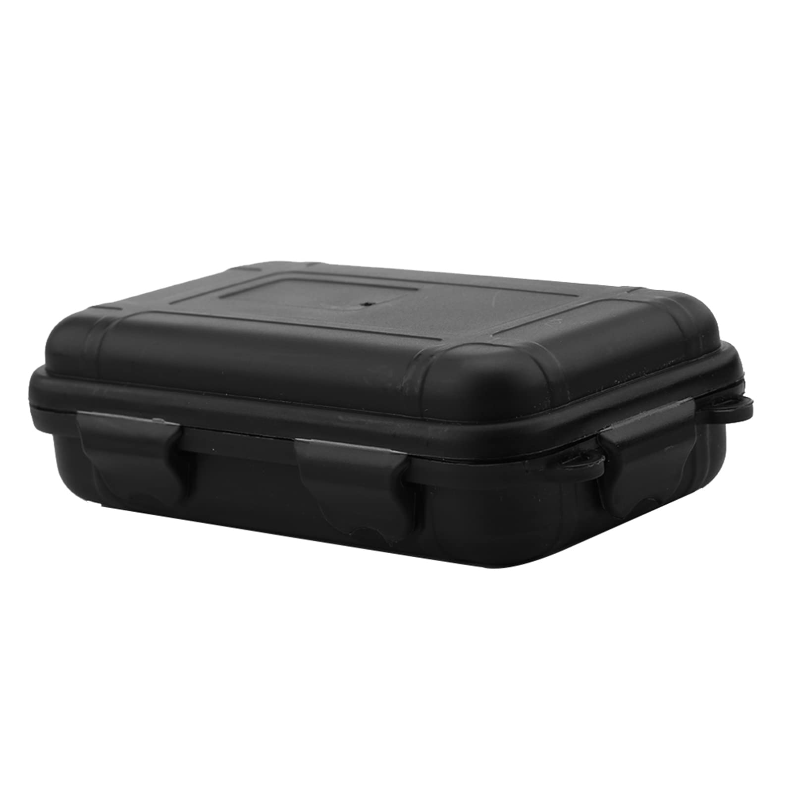 FOLOSAFENAR Outdoor Shockproof Box,Outdoor Survival Shockproof Waterproof Storage Box,Sealed Container Travel Case Container,for Outdoor Activities Small Items Storage(Black S)