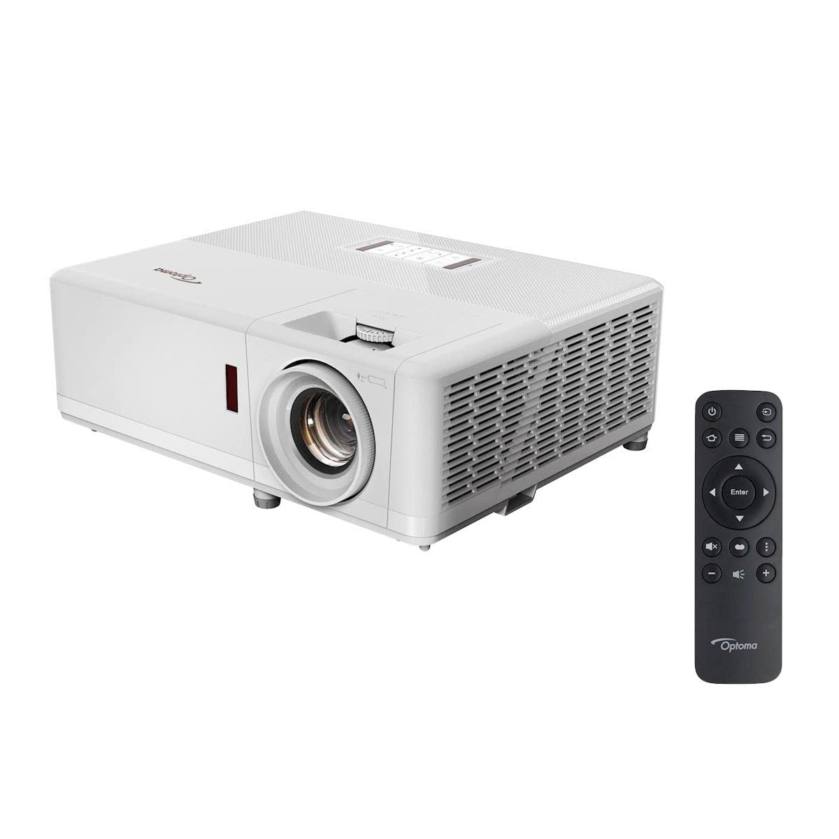 Optoma UHZ50 Smart 4K UHD Laser Home Theater Projector | 3000 Lumens | HDR Adjustment Options | Cinematic Color | Flexible Installation 1.3x Zoom & Vertical Lens Shift | Works with Alexa & Google