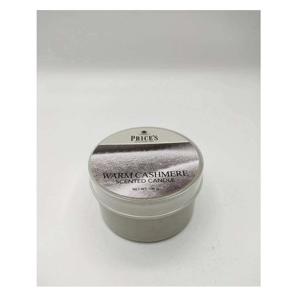 Price's - Warm Cashmere Tin Candle - Delicate, Sweet, Oriental Fragrance - Long Lasting Scent - Ideal for All Occasions