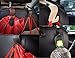 Car Headrest Hook,SOHOU 4pcs Vehicle Universal Car Back Seat Headrest Hanger Storage Hooks for Bag Purse Cloth Grocery(Black -Set of 4) (black)