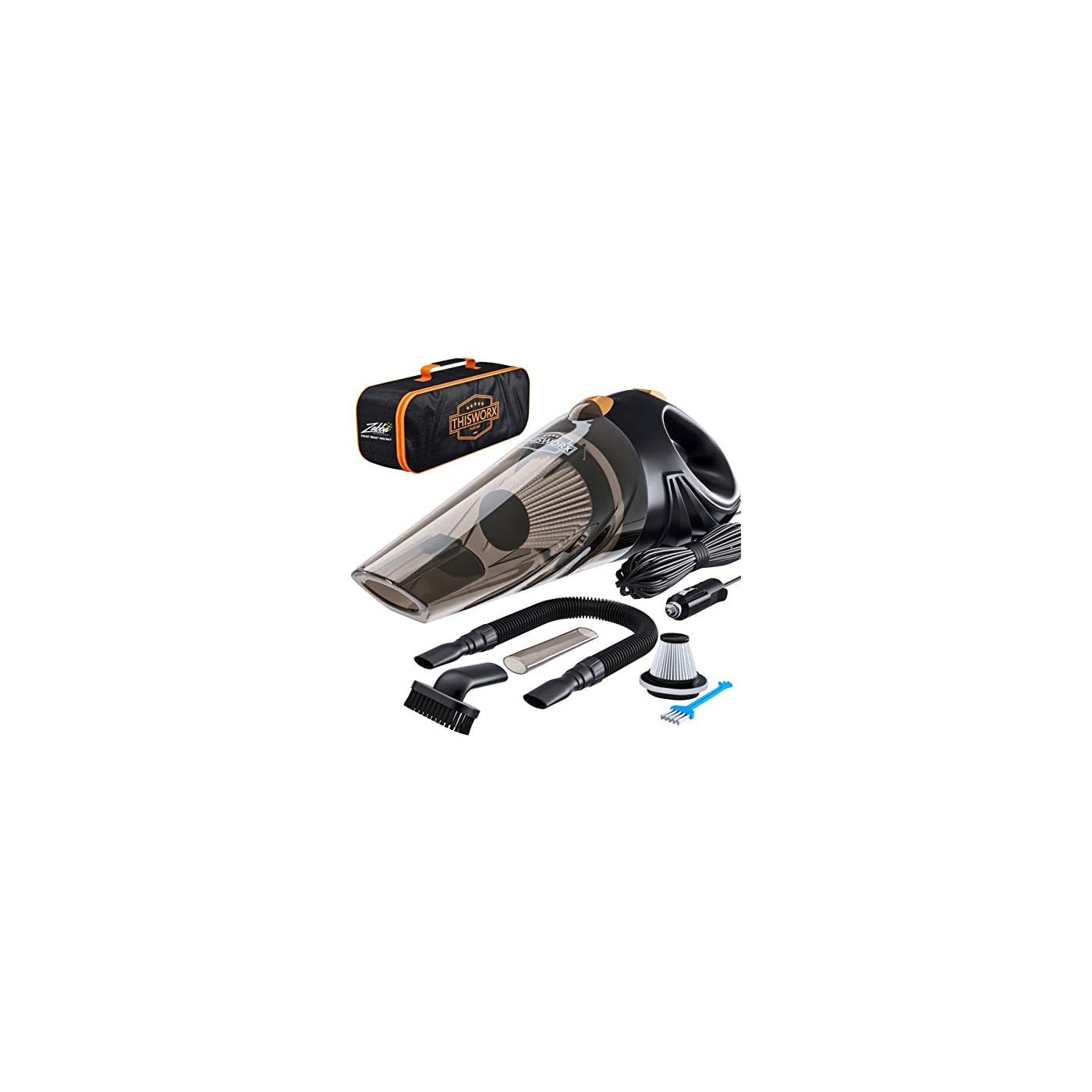 ThisWorx Car Vacuum Cleaner Portable, Lightweight, Powerful, Handheld Vacuums w/Strong Suction