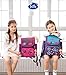 Moonwind Girls Backpacks for Elementary School Kids Book Bags Princess Schoolbag (Rose/Butterfly)