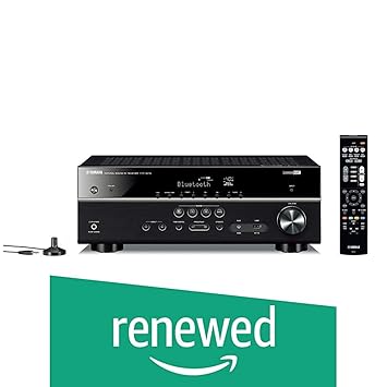 (Renewed) Yamaha HTR-3072 5.1 Channel AVR (Bluetooth, 4K, USB, Dolby Audio, DTS-HD, 100 Watts 6 Ohms)