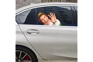 SENKSLL Buddy The Elf Excited Sticker, Funny Christmas Window Sticker Car Sticker Window Decal Wall Art