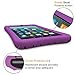 Fintie Silicone Case for All-New Amazon Fire 7 Tablet (7th Generation, 2017 Release) - [Honey Comb Upgraded Version] [Kids Friendly] Light Weight [Anti Slip] Shock Proof Protective Cover, Purple