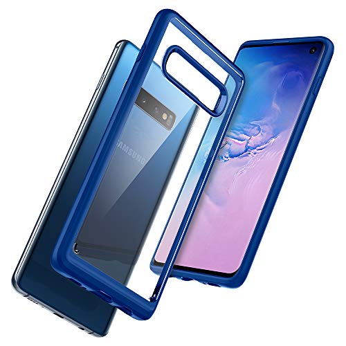 Spigen Funda Ultra Hybrid Compatible con Samsung Galaxy S10 (2019), Protección híbrida de la caída - Azul Prisma - Imagen 7