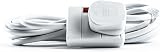 Status 1 Socket 5m Extension Lead White Power Cable with Neon Indicator 13A view 2