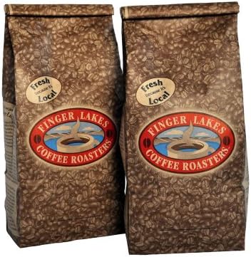 Finger Lakes Coffee Roasters, Organic Jamaican Me Crazy Coffee, 100% Organic/Fair Trade, Whole Bean, 16-ounce bags (pack of two)