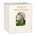 Castle Unicorn with Green Dragon 100mm Resin Glitter Water Globe Plays Tune Our Father