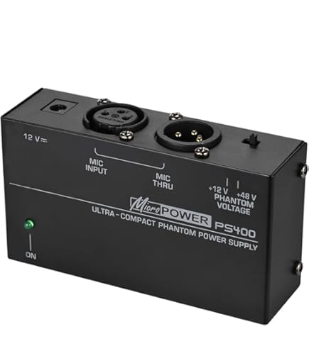 Amazon.com: Behringer MICROPOWER PS400 Ultra-Compact Phantom Power