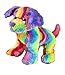 Cuddly Soft 8 inch Stuffed Rainbow Dog...We stuff 'em...you love 'em!
