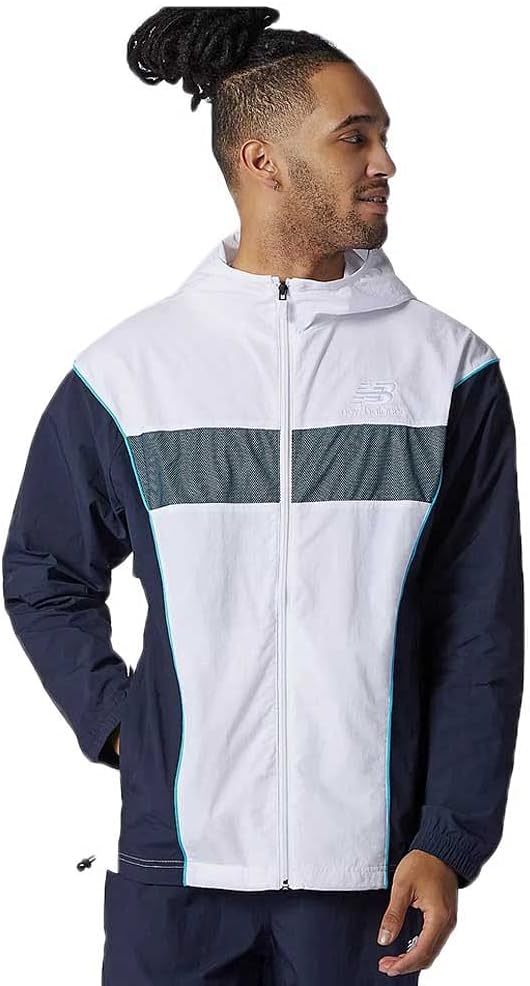 New Balance Men's Nb Athletics Windbreaker Jacket White XL
