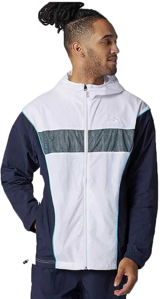 New Balance Men's Nb Athletics Windbreaker Jacket White XL