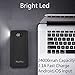 Battery Pack ,Ruipu 24000 mah external power pack charger With 4 USB Port Portable Phone power bank For Mobile iPhone iPad Samsung HTC Cellphones Tablet And More - Black