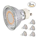 CMYK GU10 LED Bulbs, 40W Halogen Bulbs Equivalent LED Light Bulbs, 3W 350lm 2200K Warm White MR16 110V, Pack of 6