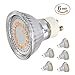 CMYK GU10 LED Bulbs, 40W Halogen Bulbs Equivalent LED Light Bulbs, 3W 350lm 2200K Warm White MR16 110V, Pack of 6