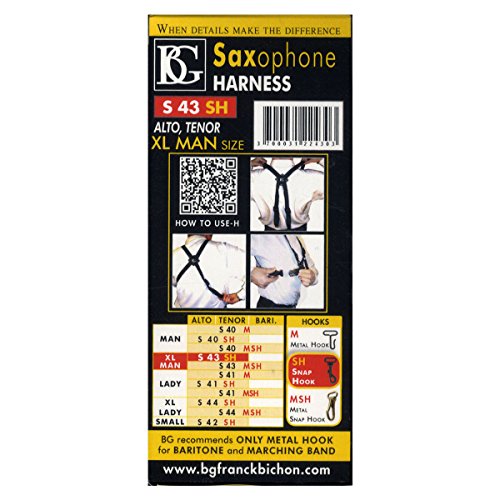 BG S43SH Extra Large Saxophone Harness for Men