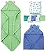 Simple Joys by Carter's Baby Boys' 8-Piece Towel and Washcloth Set, Blue/Green, One Size primary