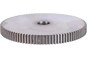 KENGBI 1pcs 1 Module Spur Gear Number of Teeth 12-100 Teeth Outer Diameter 14mm-102mm Thickness 10mm Carbon Steel Motor Gear(84Teeth-OD 86mm)