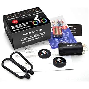 Activ Life LED Bike Wheel Lights with Batteries Included! Get 100% Brighter and Visible from All Angles for Ultimate Safety & Style (1 Tire Pack)