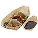 CiboWares Premium Bamboo Serving Boat, 5 Inch x 2.5 Inch, Eco-Friendly and Disposable for Home and Catering, Package of 50