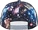 KNW-1469ALL-GX LGY Galaxy Print Brim Snapback Hat Cap