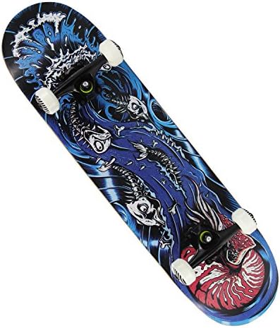 Chaokele Double Kick Concave Deck Pro&amp;Primary Skateboard Prehistoric life