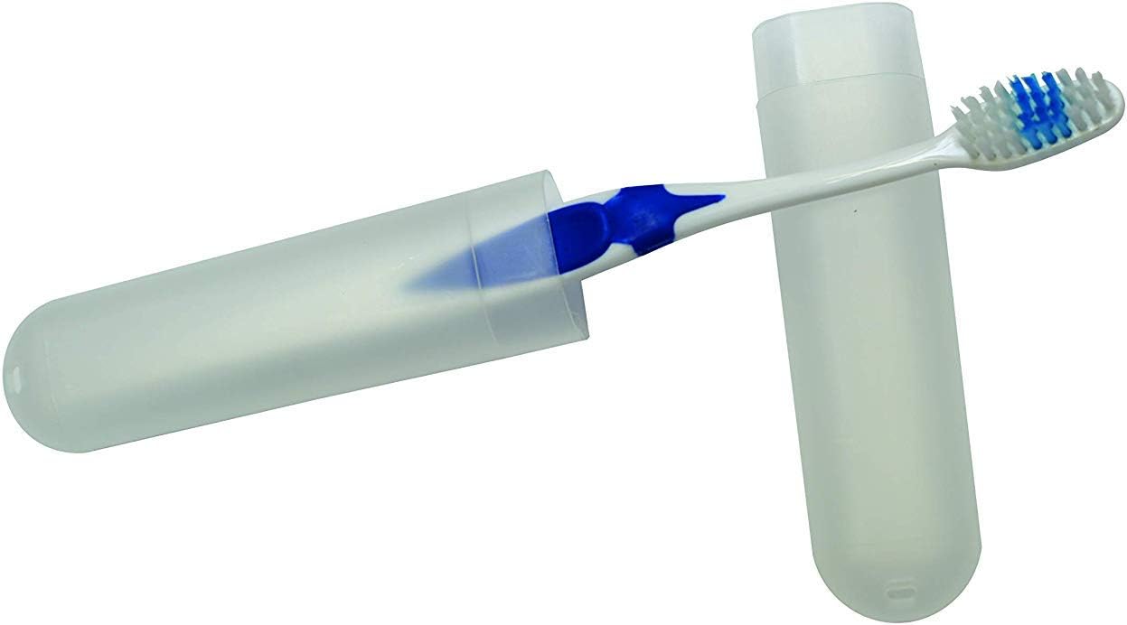 Pack of 2 Toothbrush Case Portable Travel Cover Dust-Proof Toothbrushes Storage Holder Container Box