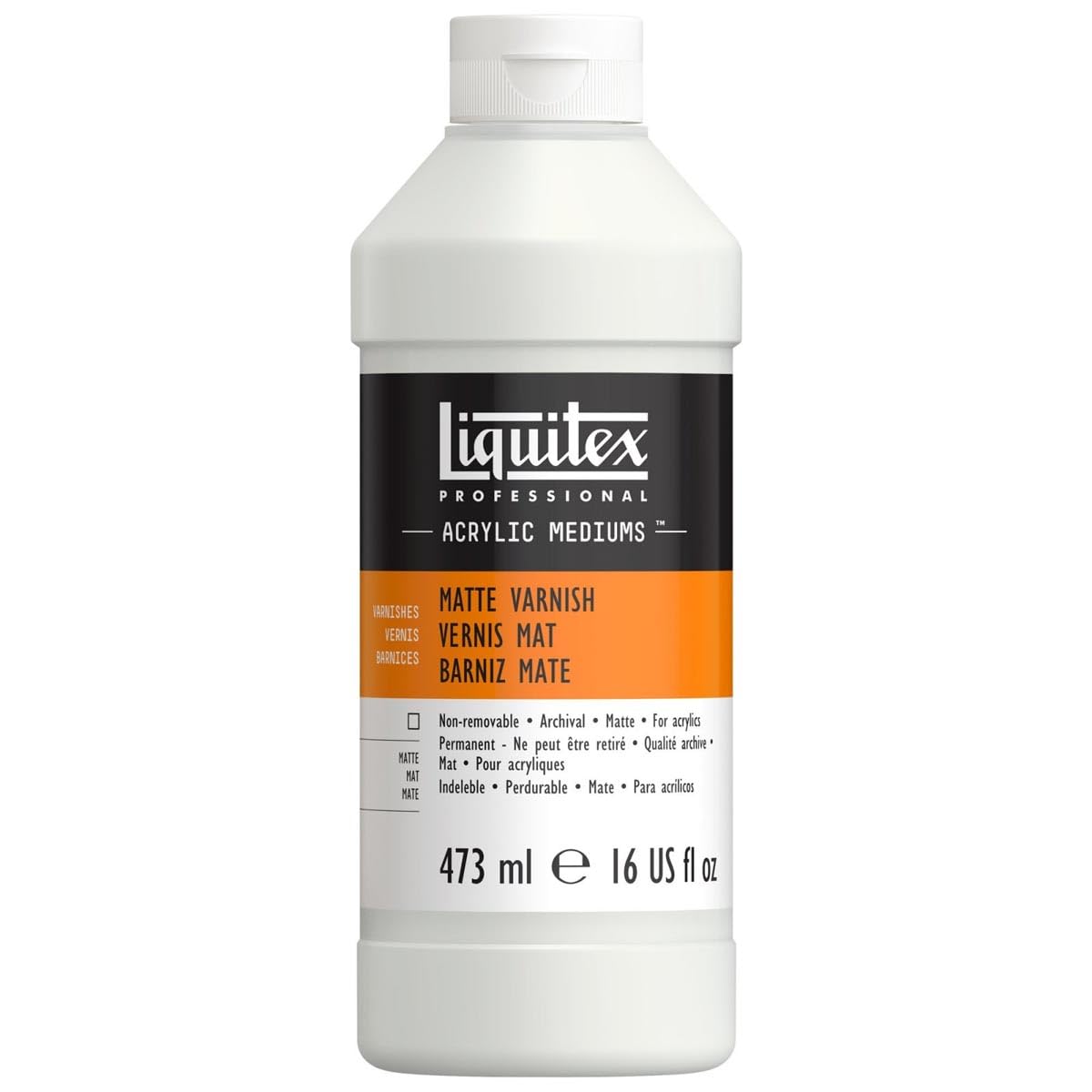 Liquitex 5216 Professional Matte Varnish, 473 ml , White