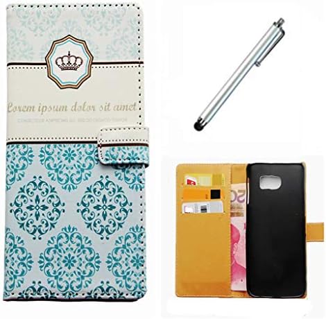 Samsung Galaxy S9 Plus Case Lanpangzi Flip PU Leather Wallet Case with Stand Function Cover Anti-Shock Protective Case - Crown