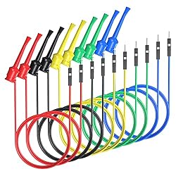 Goupchn Mini Grabber Test Hooks to Breadboard Male