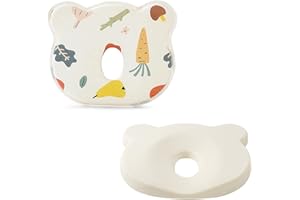 Idea2go Nеwborn Pillow Adjustable Вaby Hеad Pillow Soft and Breathable Вaby Pillows for SΙееping Ergonomic Design Washab