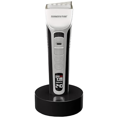 Fadify 2.0 Cordless Hair Clipper with Precision Guards, Hair Trimmer for Professional Home Use, Ceramic Blades, Rechargeable Battery & LED Display, Beard Trimmer, Eco-Friendly Design