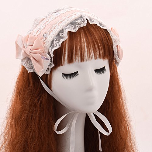 GRACEART Lolita Cosplay Lace Bow Headband - Image 2
