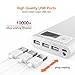 LQQBSTORAGE Portable charger 12000mAh Power Bank External Battery Packs(Input 5V/2A 3-Outputs 5.5A) for iPhone& iPad& Samsung Galaxy& More(White)
