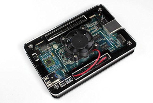 Zebra Case for Pine64 ~ Black Ice Slim With Fan by C4Labs