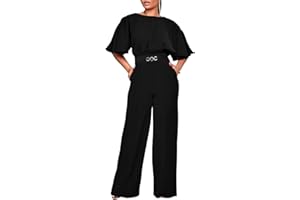 acelyn Elegant Jumpsuit for Women Dressy Sexy Plus Size Wide Leg Pant Suit One Piece Party Outfits
