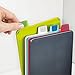 Joseph Joseph 60098 Index Cutting Board Set with Storage Case Plastic Color Coded Dishwasher-Safe, Mini, Gray