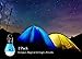 E-TRENDS Compact LED Lantern Tent Camp Light Bulb for Camping Hiking Fishing Emergency Lights, Battery Powered Portable Lamp, 4 Count, Blue, Batteries Not Included